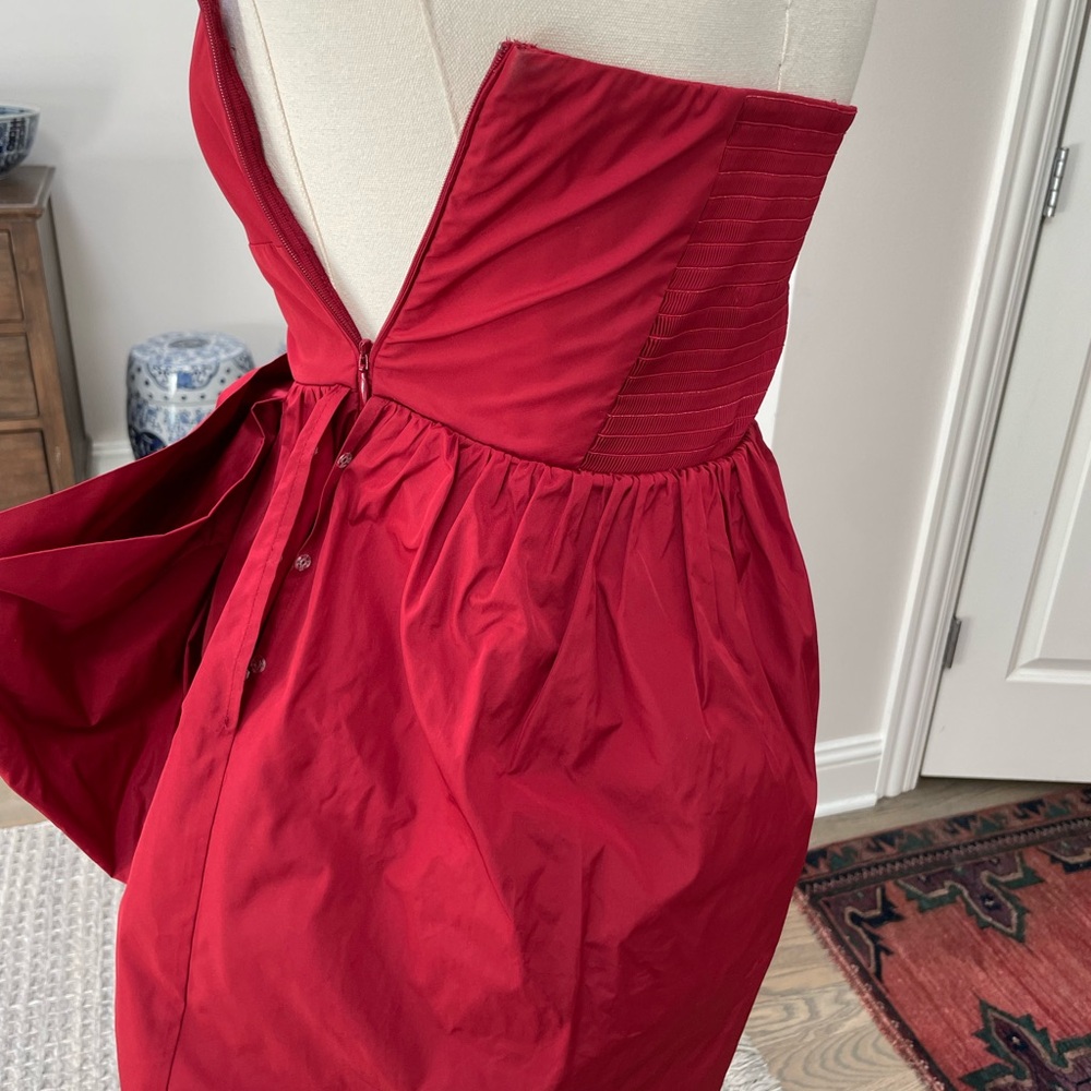 RED Valentino Red Bow Mini Dress - Sz 38 IT / XS - Worn Once - Picture 2 of 15
